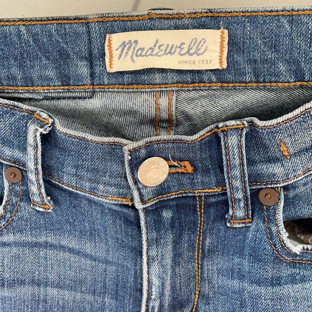 Madewell Skinny Skinny Distressed Jeans Size 24 - Picture 3 of 7